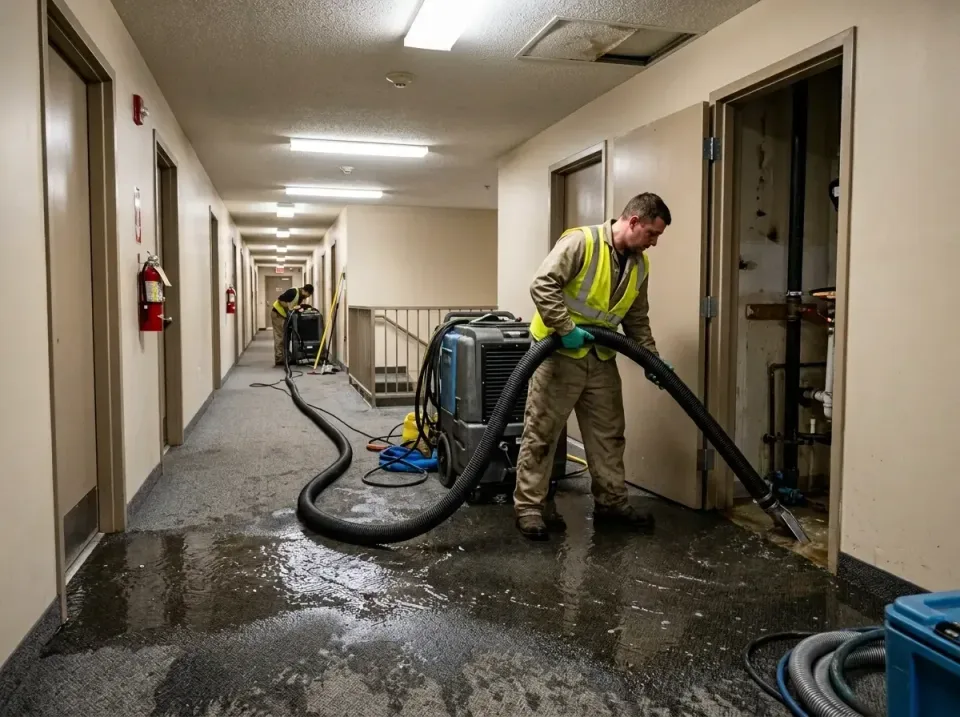 multi-unit-apartment-hallway-f-005 — frequently asked questions, Emergency Burst Pipe Water Extraction & Removal in Calverto…